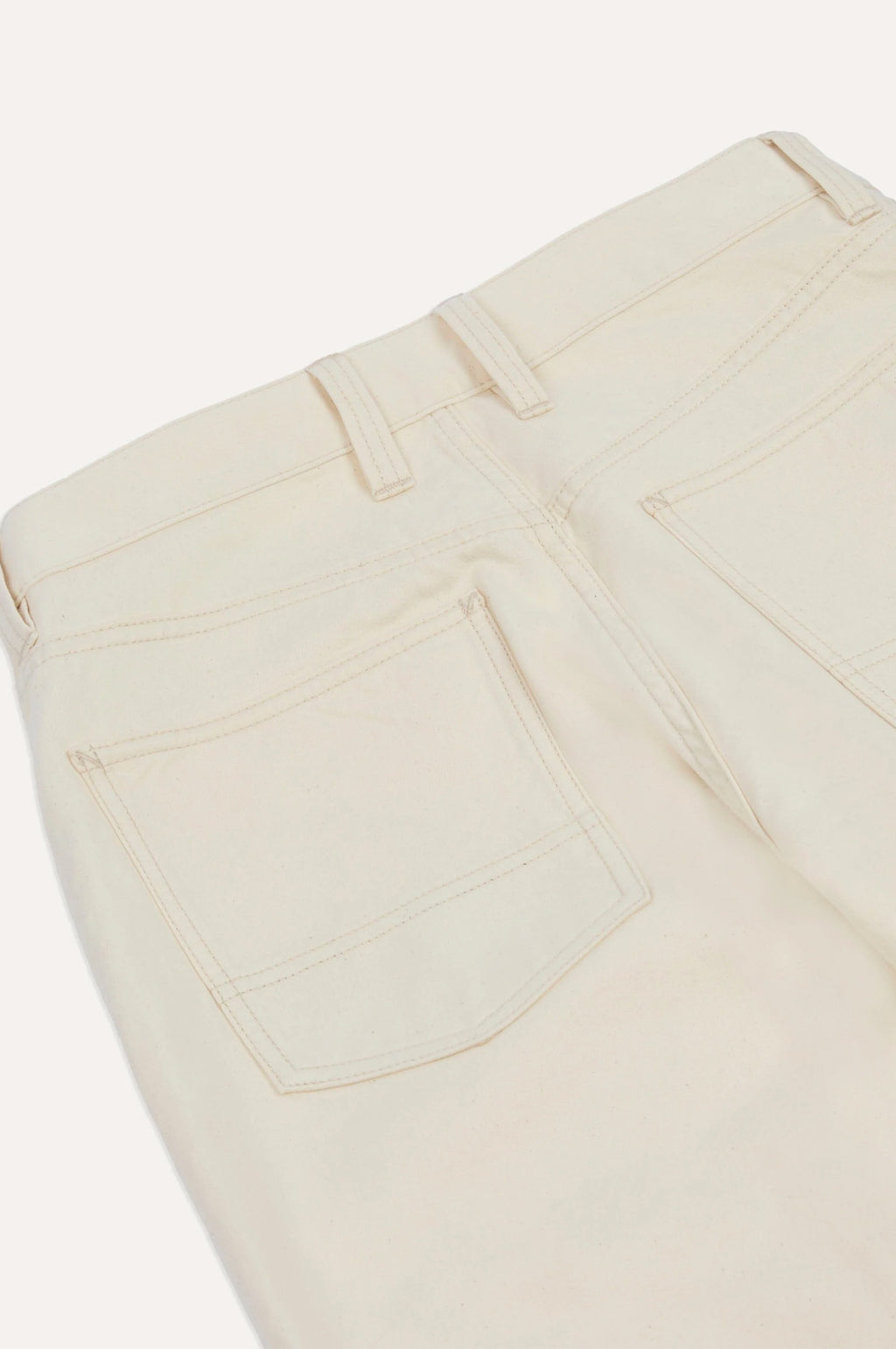 Military Satin Naval Pant Ecru