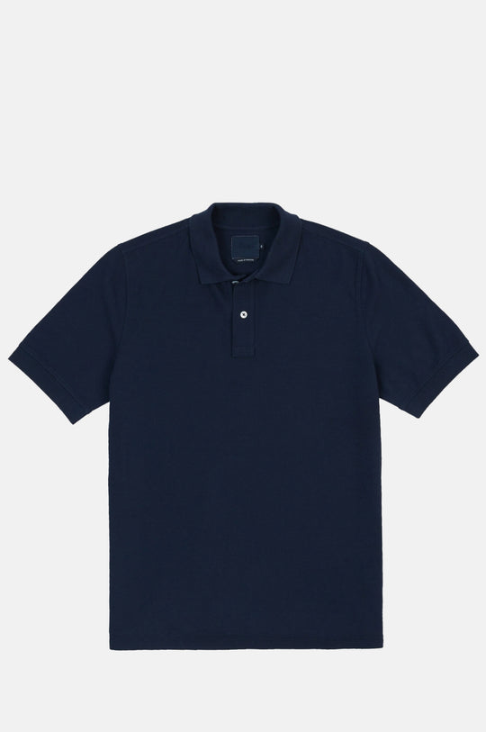 SS Washed Pique Polo Navy