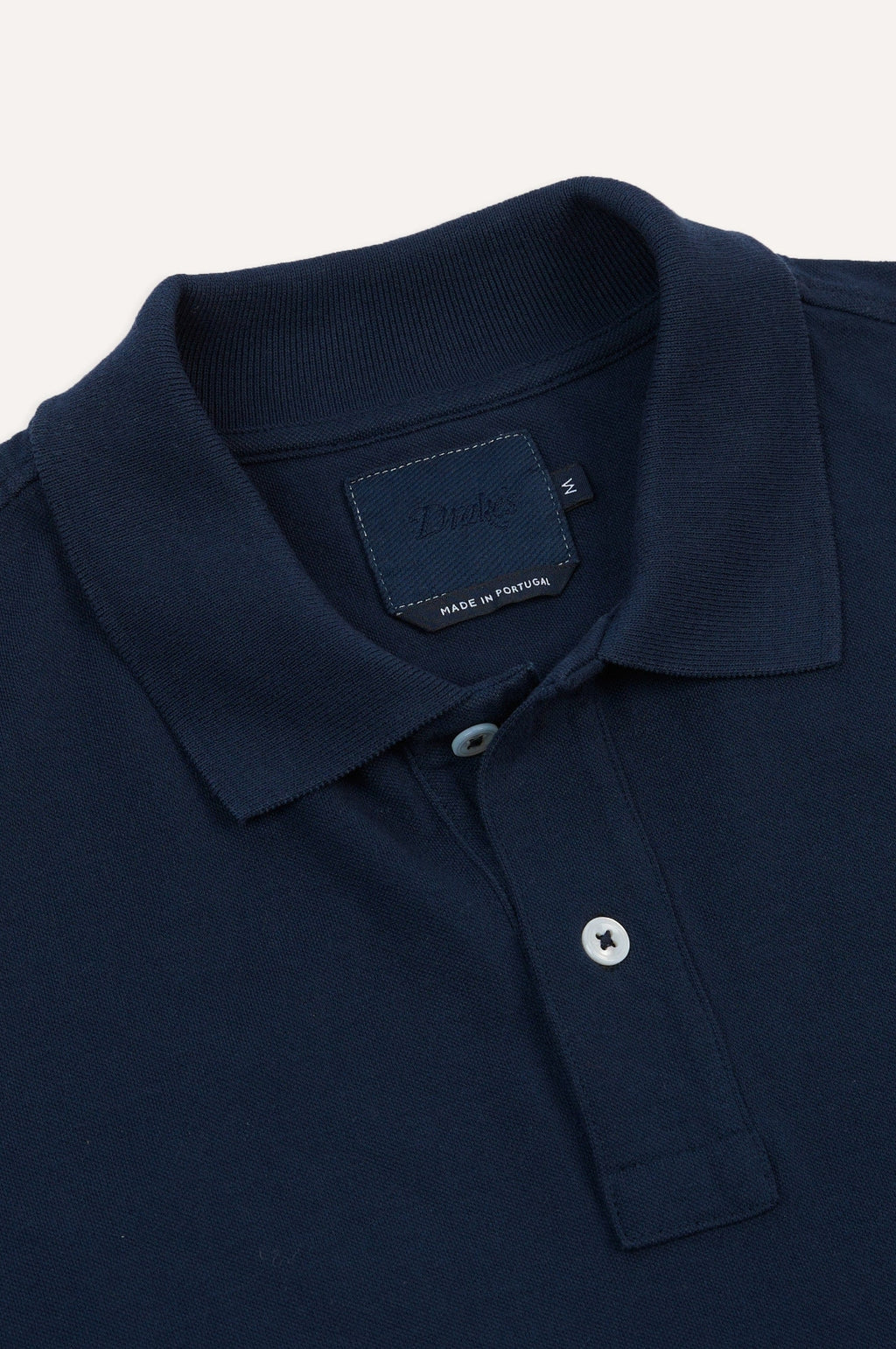 SS Washed Pique Polo Navy
