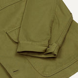 Textured Twill 3-Pocket Overshirt Military Green