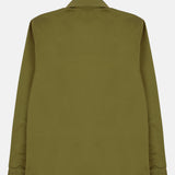 Textured Twill 3-Pocket Overshirt Military Green