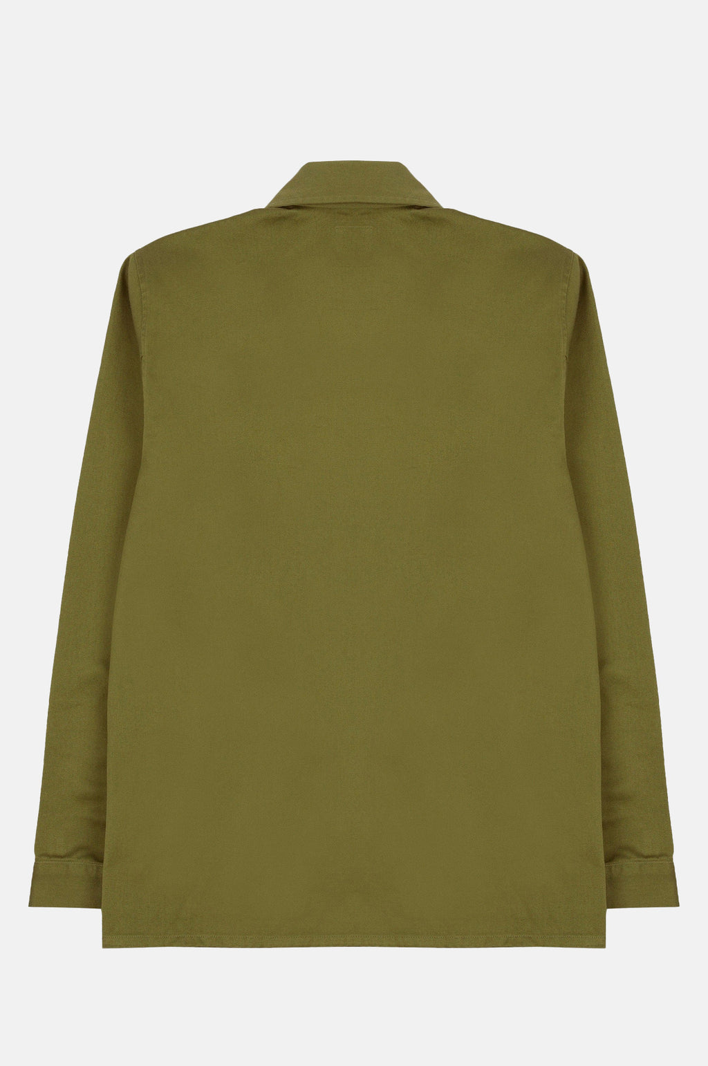 Textured Twill 3-Pocket Overshirt Military Green
