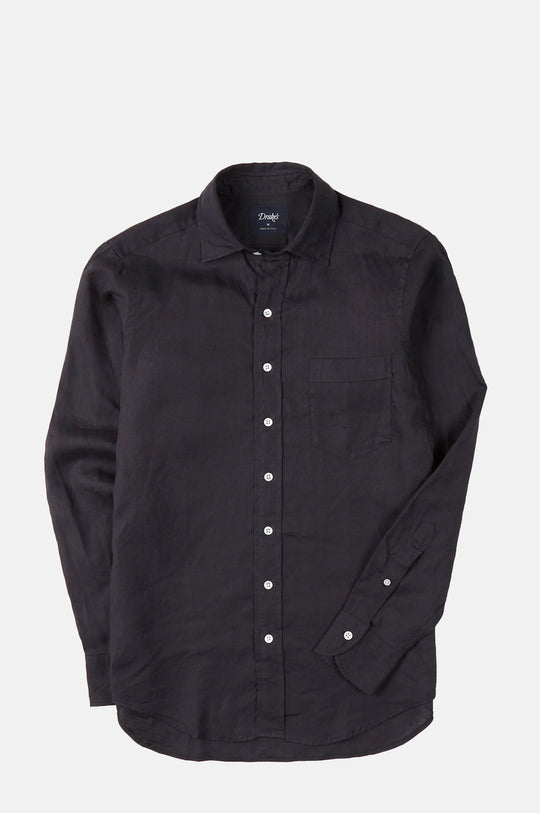 The Linen Summer Shirt Dark Navy