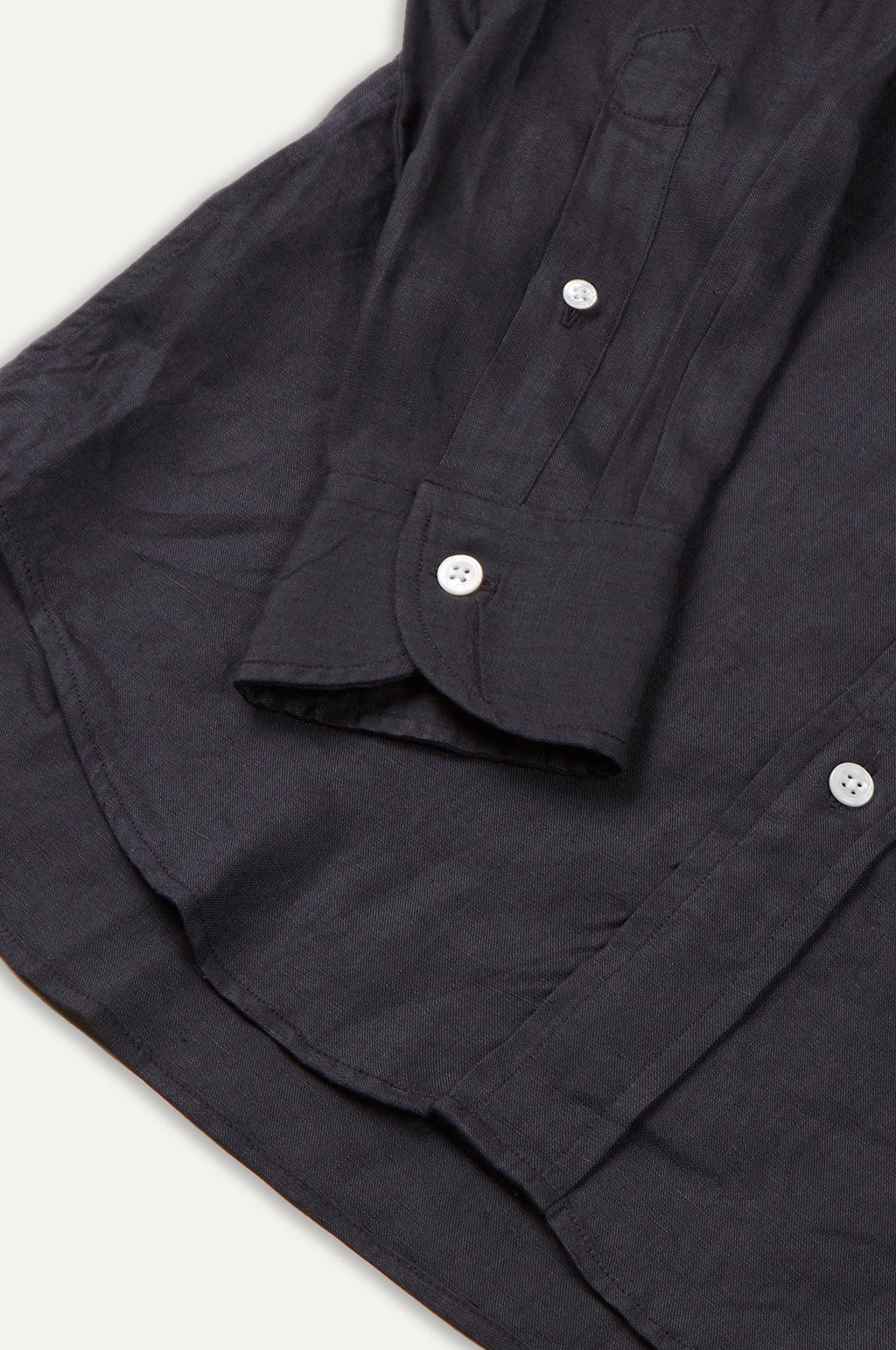 The Linen Summer Shirt Dark Navy