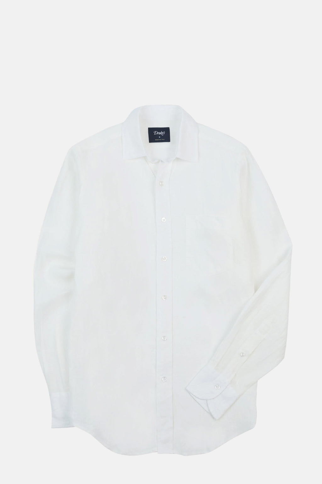 Drake's The Linen Summer Shirt Ecru.
