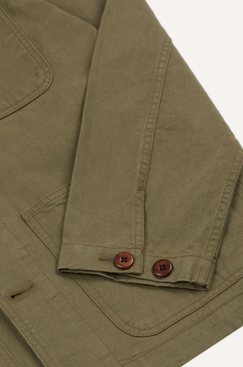 Twill Fatigue Jacket Khaki