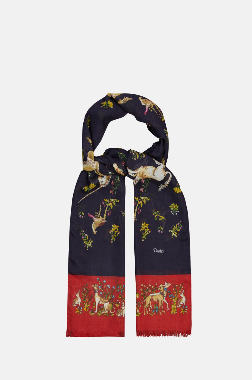 Unicorn Tubular Scarf Navy