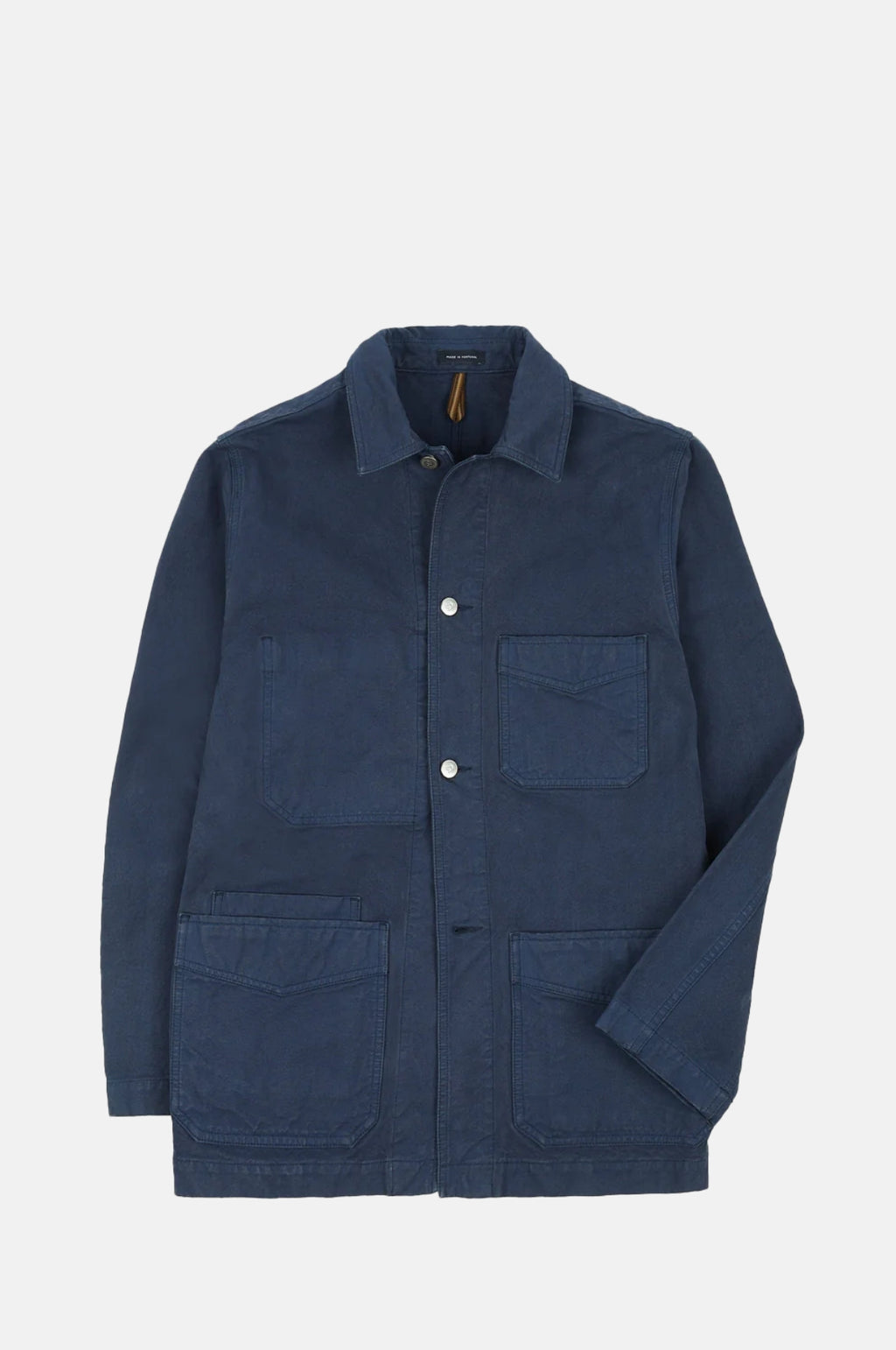 Drake's Duck Cotton Canvas Chore Navy.