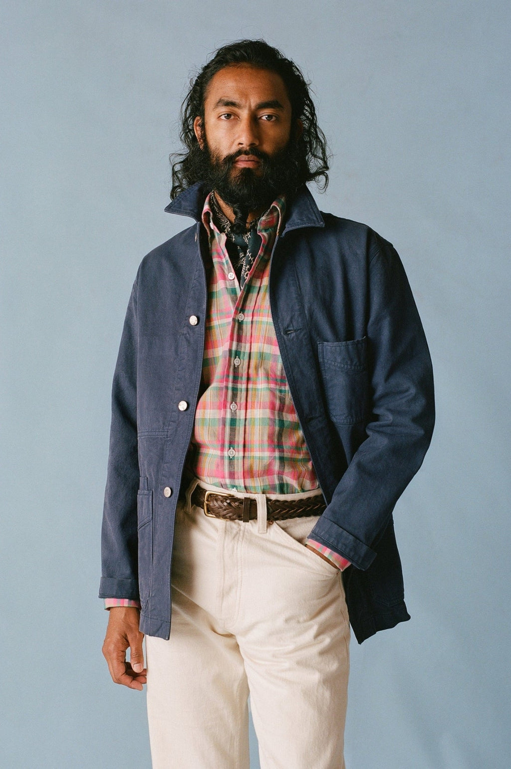 Duck Cotton Canvas Chore Navy