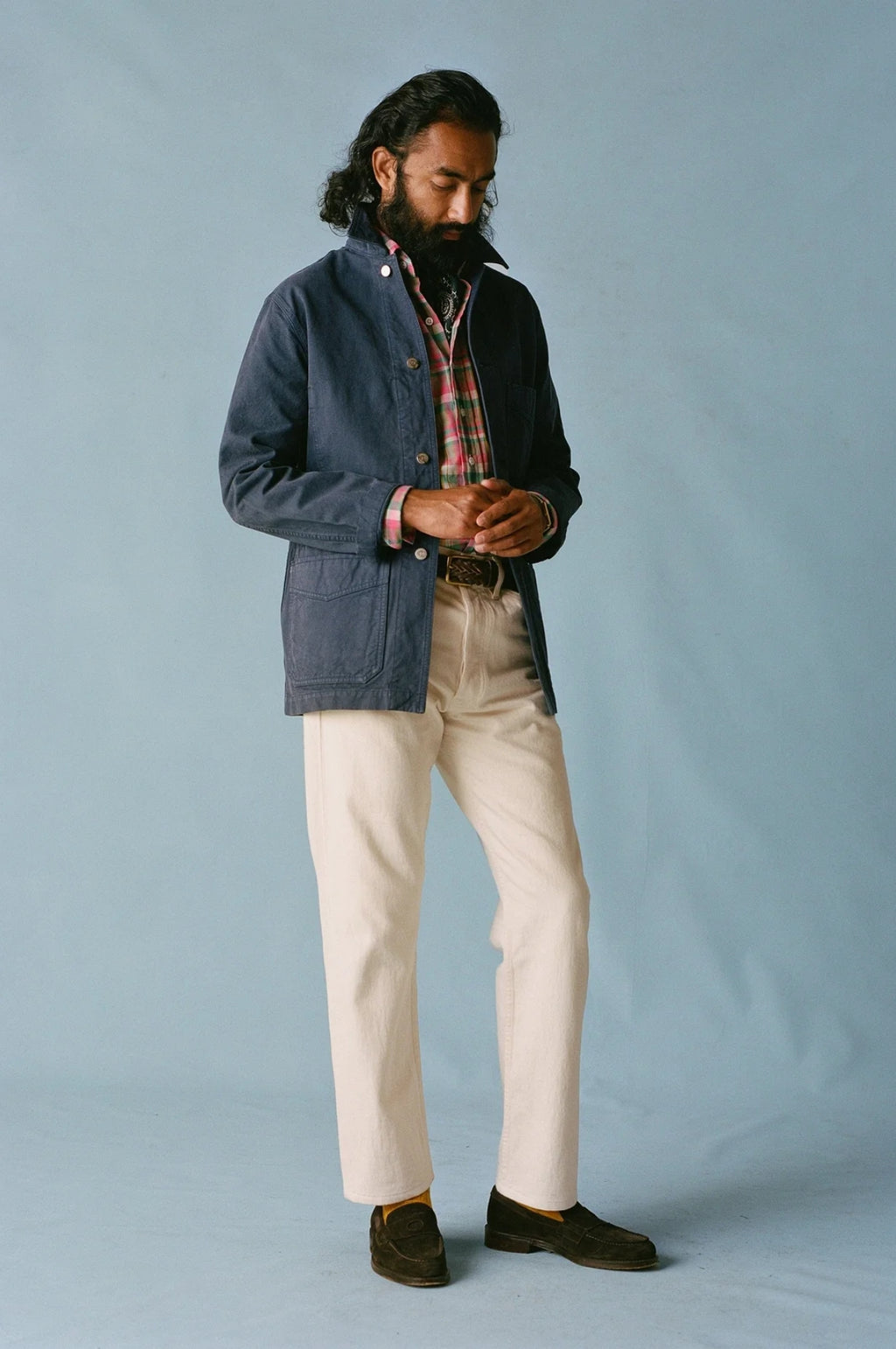 Duck Cotton Canvas Chore Navy