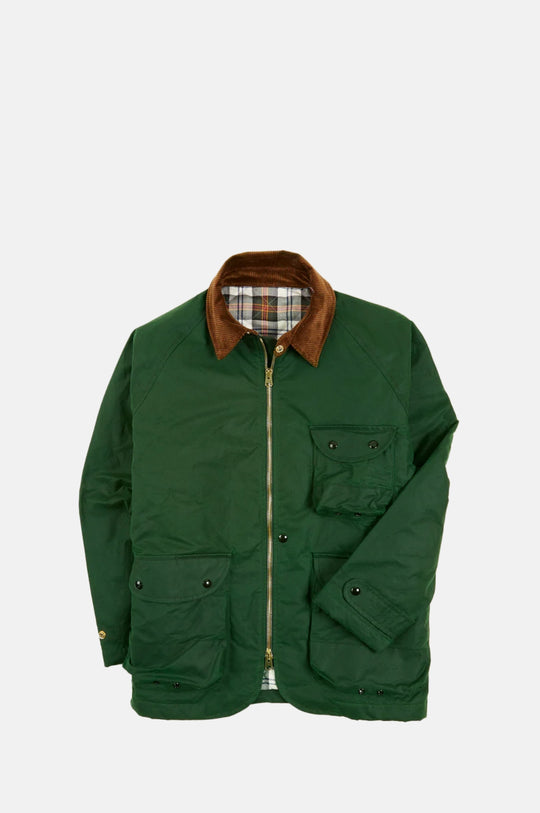 Emerald Green Waxed Coverall Jacket