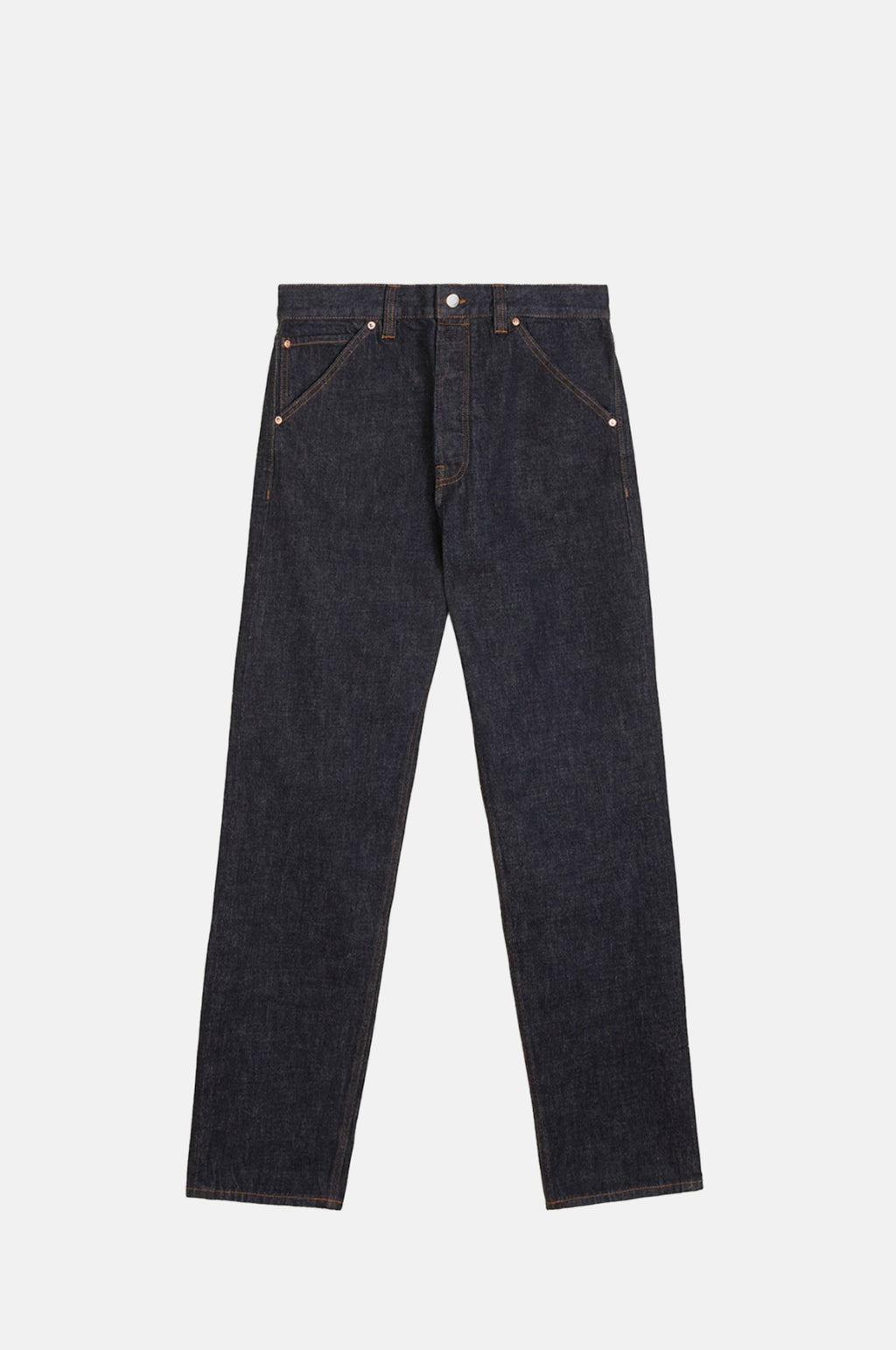 Mid Wash Japanese Selvedge Denim Five-Pocket Jeans Indigo