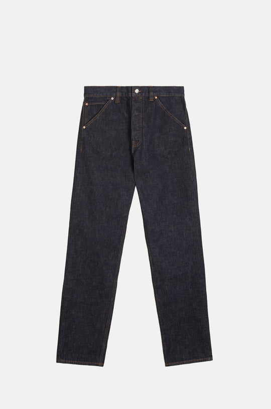 Mid Wash Japanese Selvedge Denim Five-Pocket Jeans Indigo