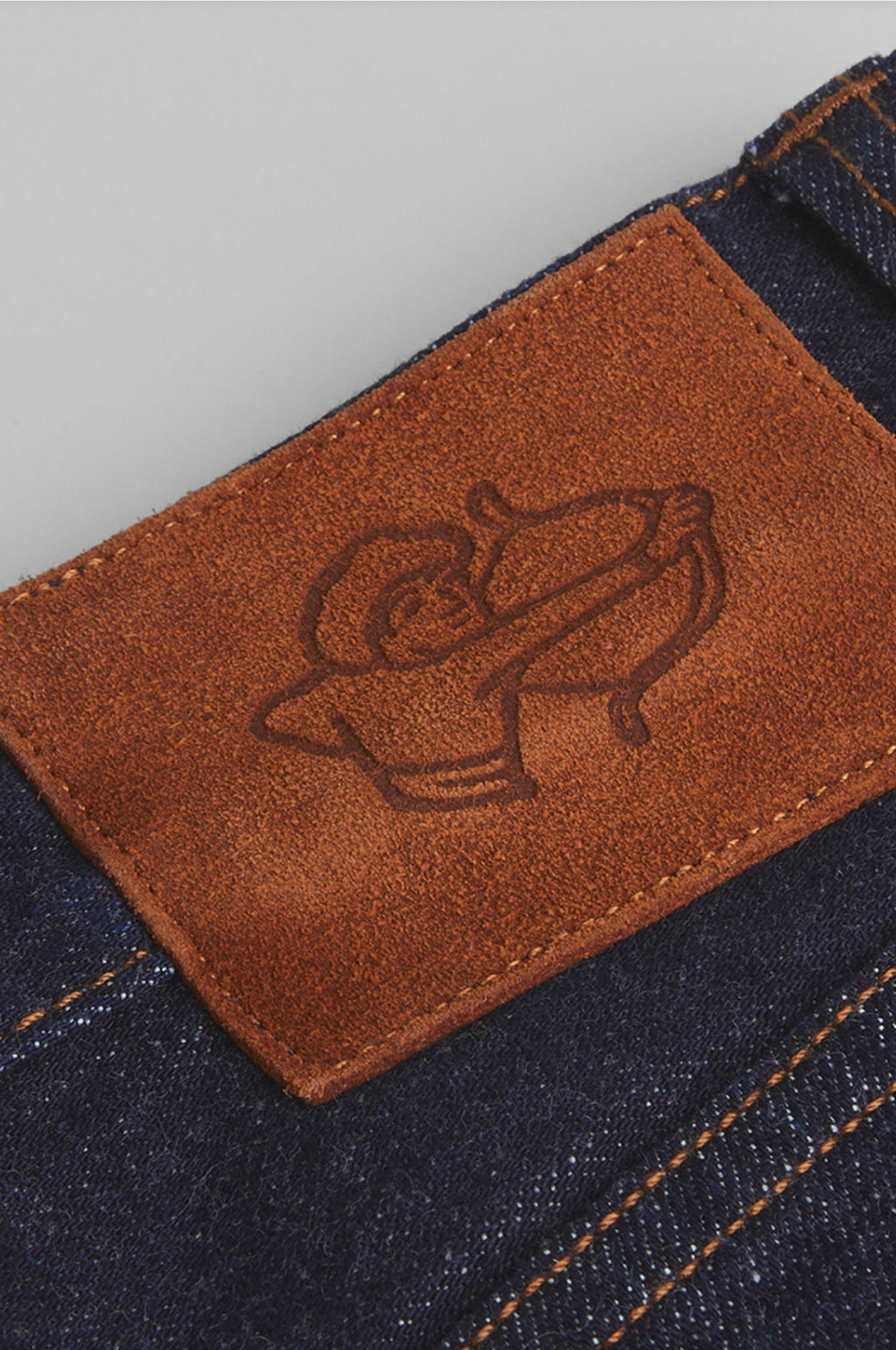 Mid Wash Japanese Selvedge Denim Five-Pocket Jeans Indigo