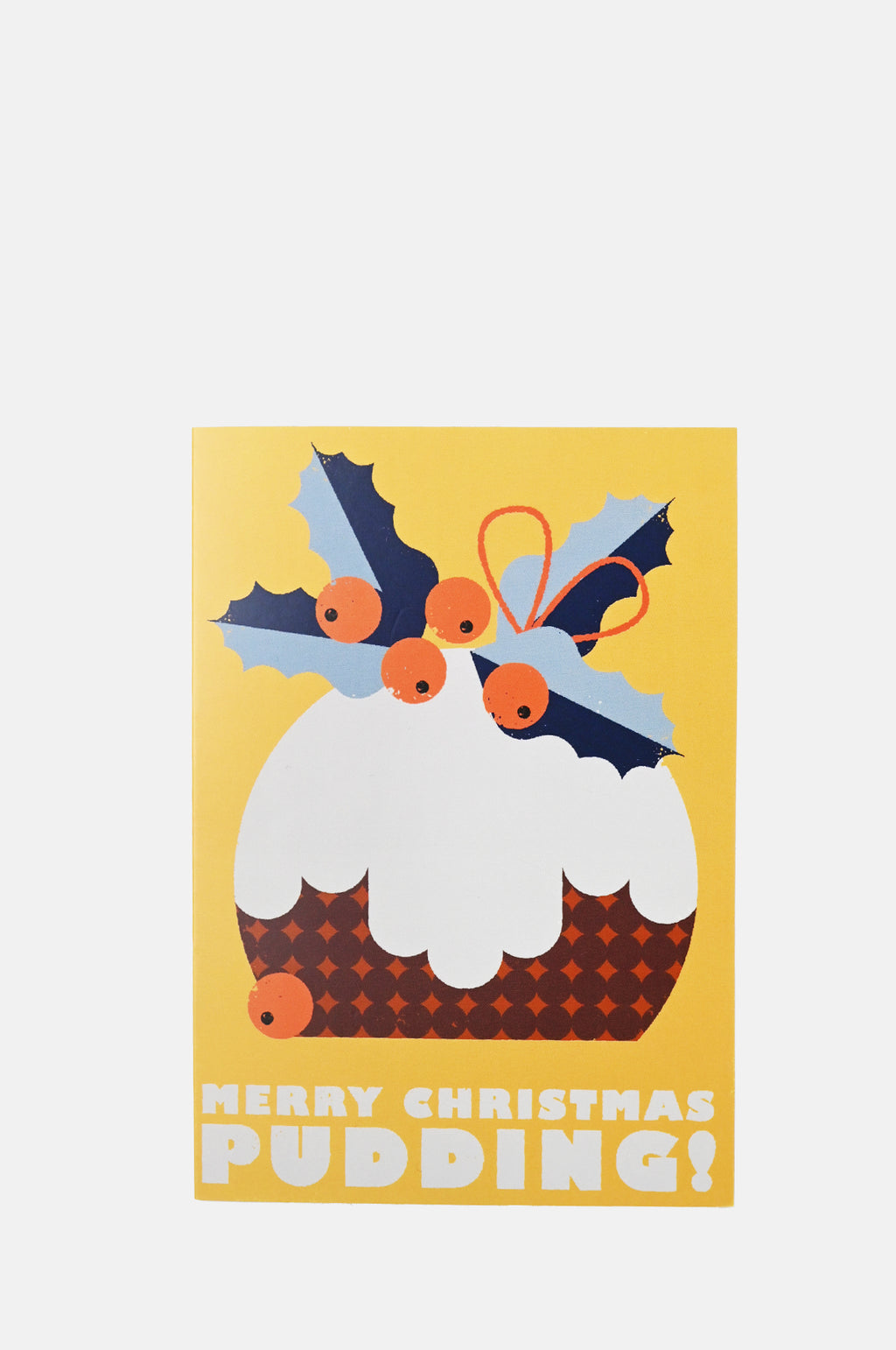 East End Prints Merry Christmas Pudding Card.
