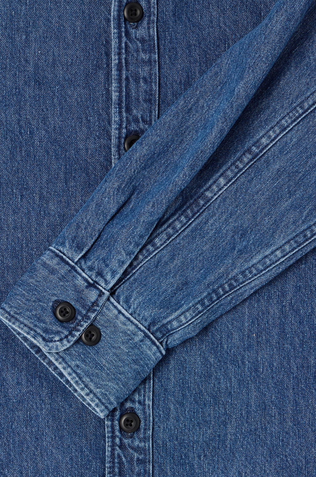 Sebastian Shirt LS Blue Mid Stone Wash