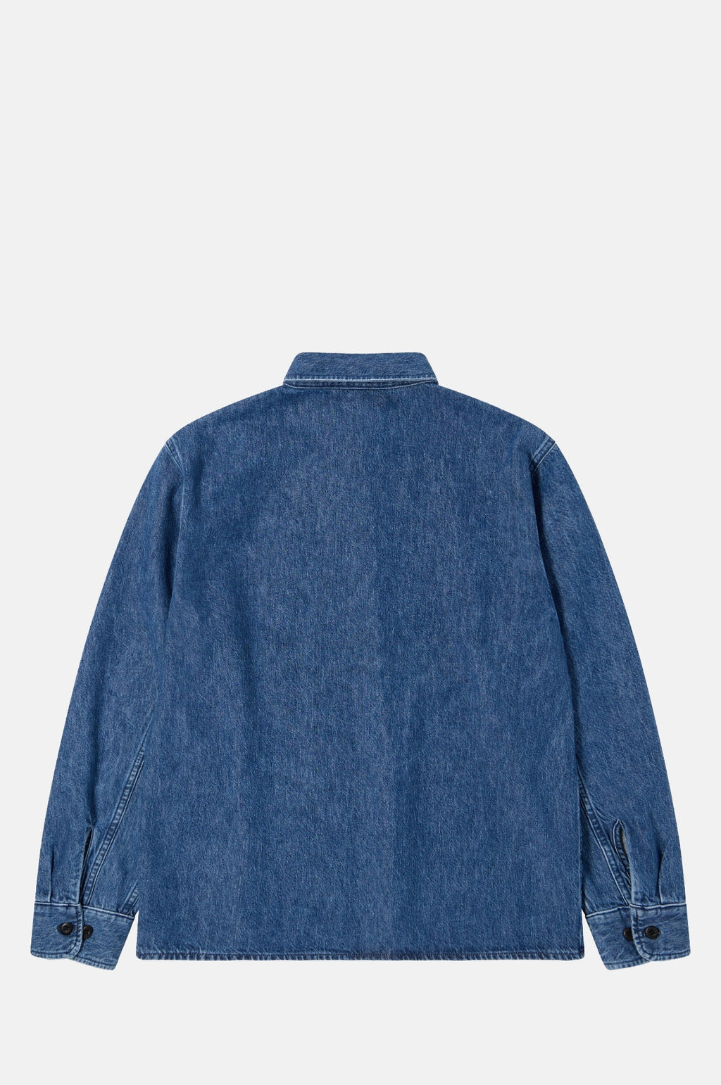 Sebastian Shirt LS Blue Mid Stone Wash