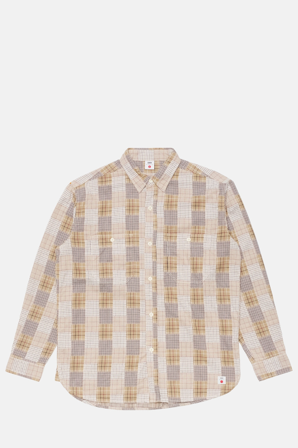 Edwin Work Shirt Beige/Brown.