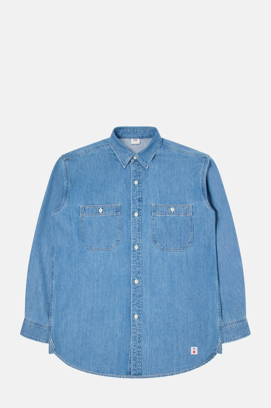 Edwin Work Shirt Blue Light Used.