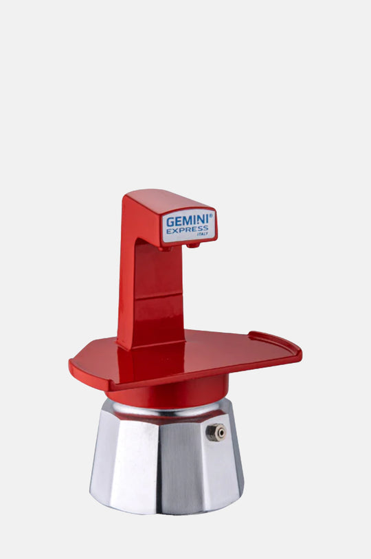 Aluminium Stovetop Moka Pot Red