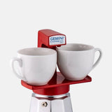 Aluminium Stovetop Moka Pot Red