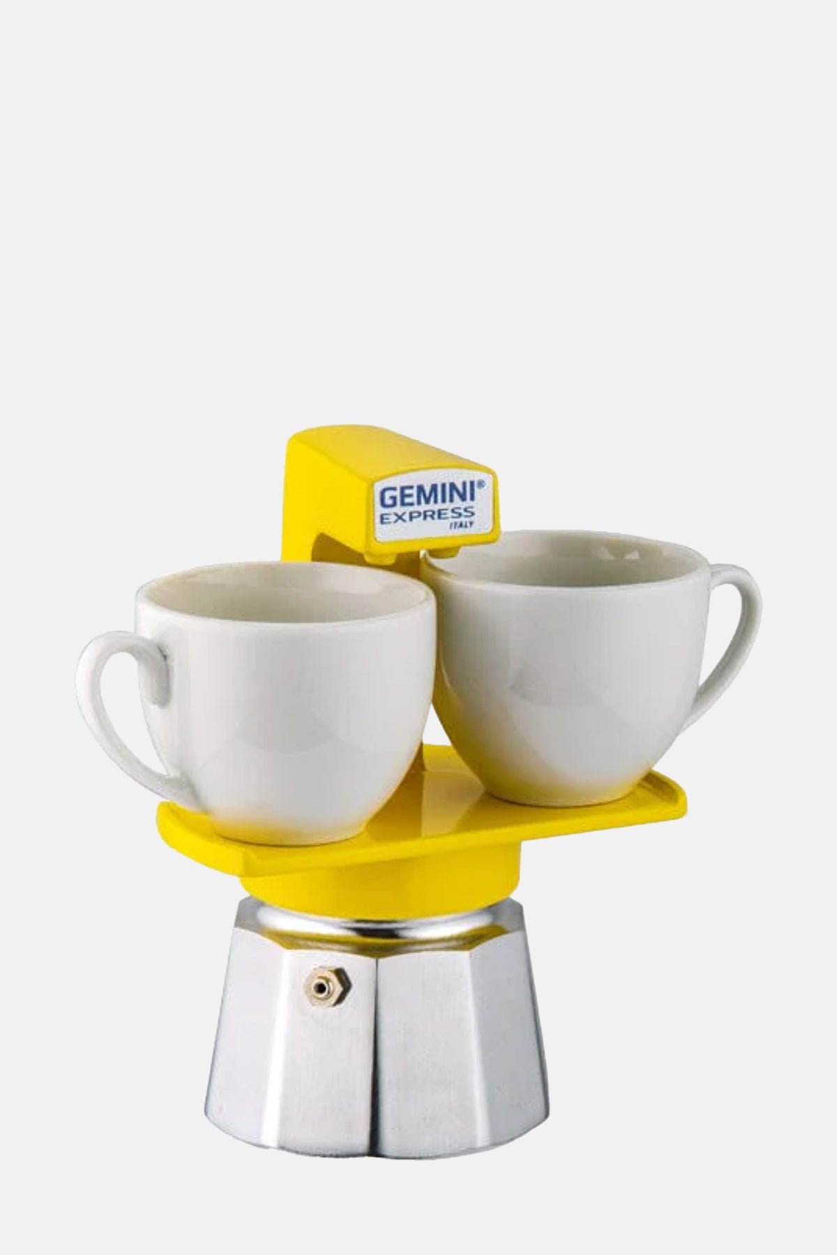Aluminium Stovetop Moka Pot Yellow