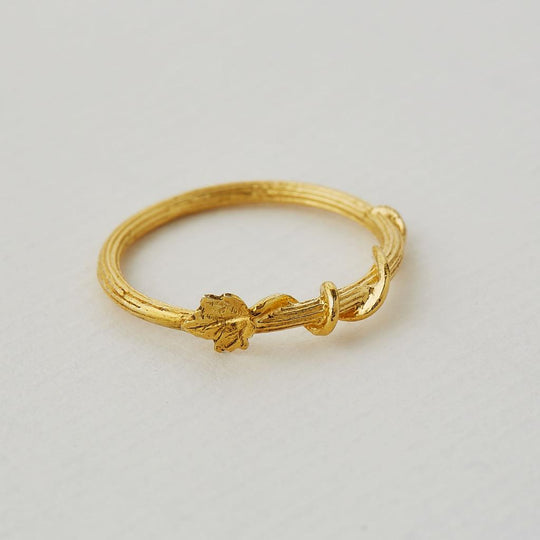 A.M. Fine Overgrown Column Ring Gold