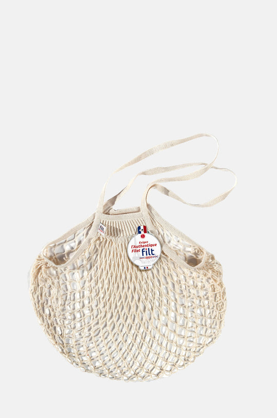 Net Shopping Bag w/Large Handle Naturel