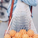 Net Shopping Bag w/Large Handle Naturel
