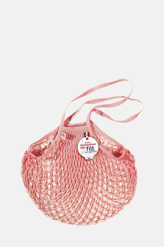 Net Shopping Bag w/Large Handle Rose Layette