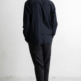 Herringbone Curve Shirt Soft Black