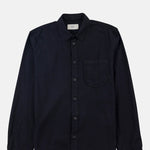 Folk Herringbone Curve Shirt Soft Black.