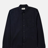 Folk Herringbone Curve Shirt Soft Black.
