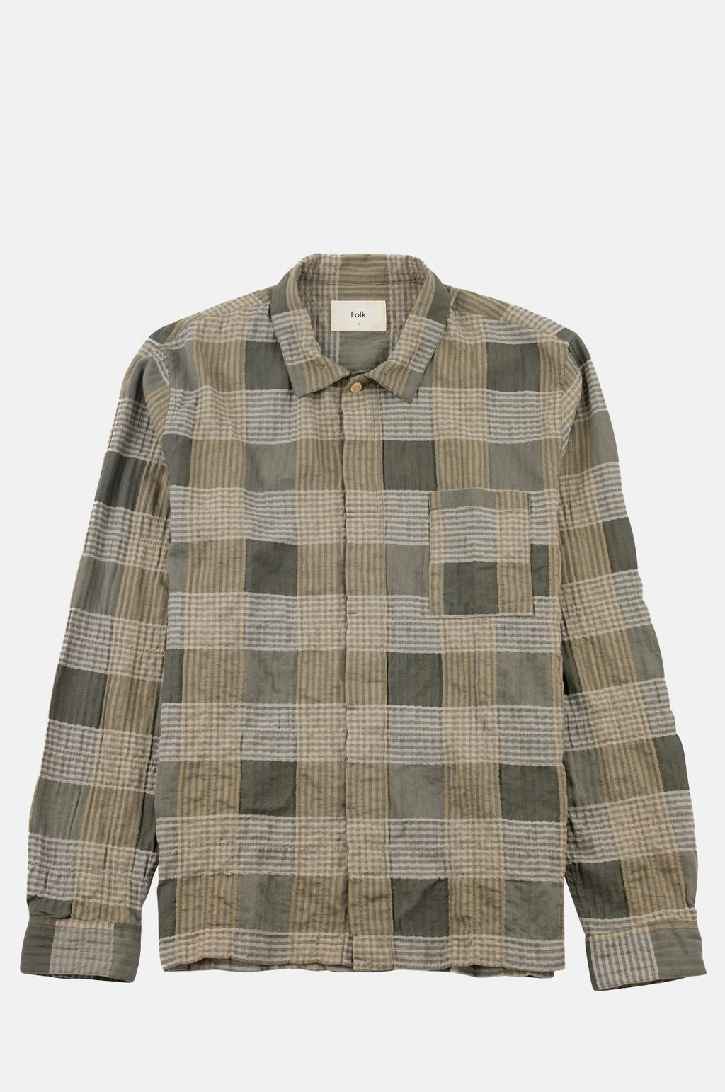 Patch Shirt Sage Multicheck
