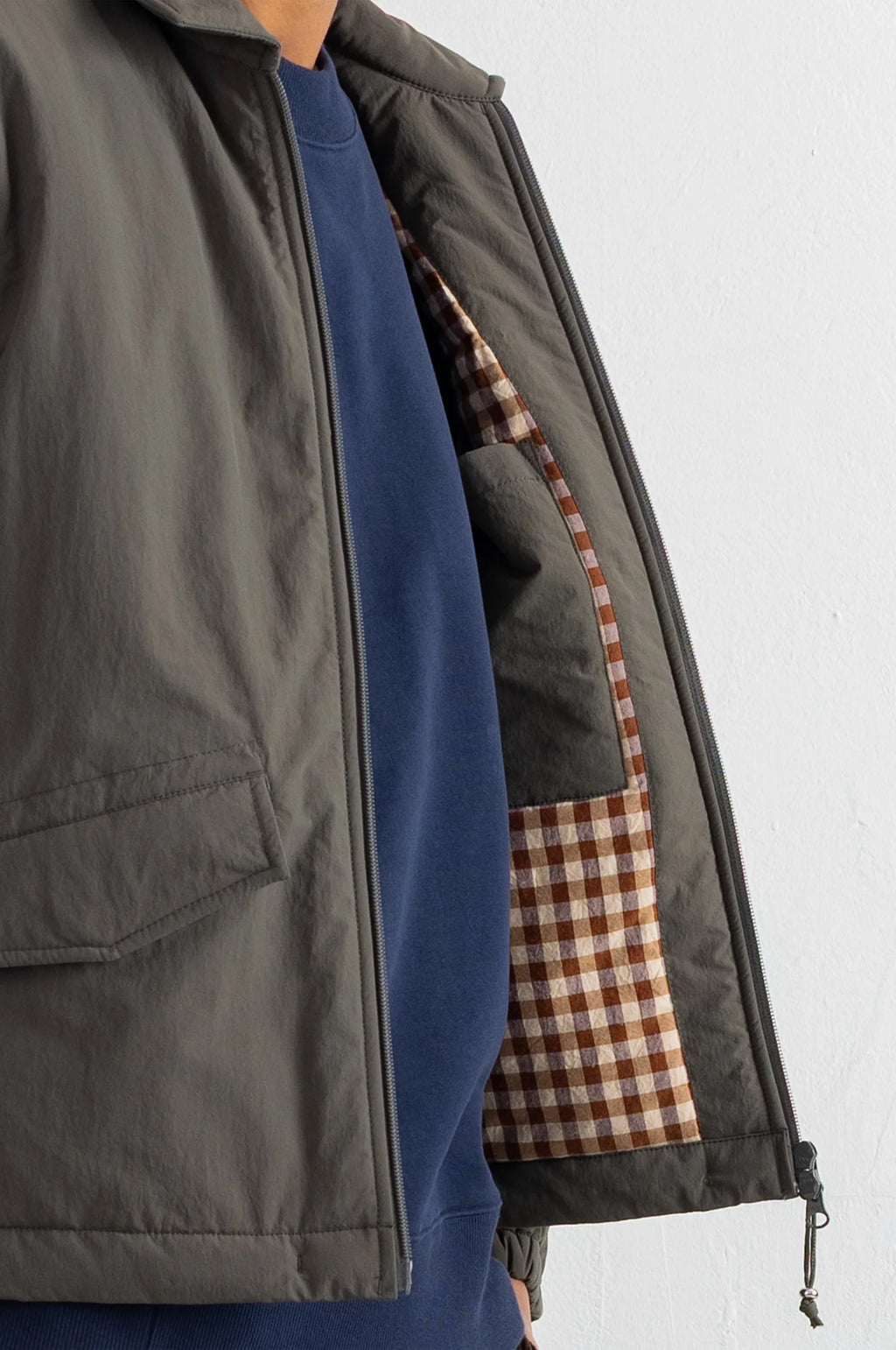 Wadded Bomber Dark Olive