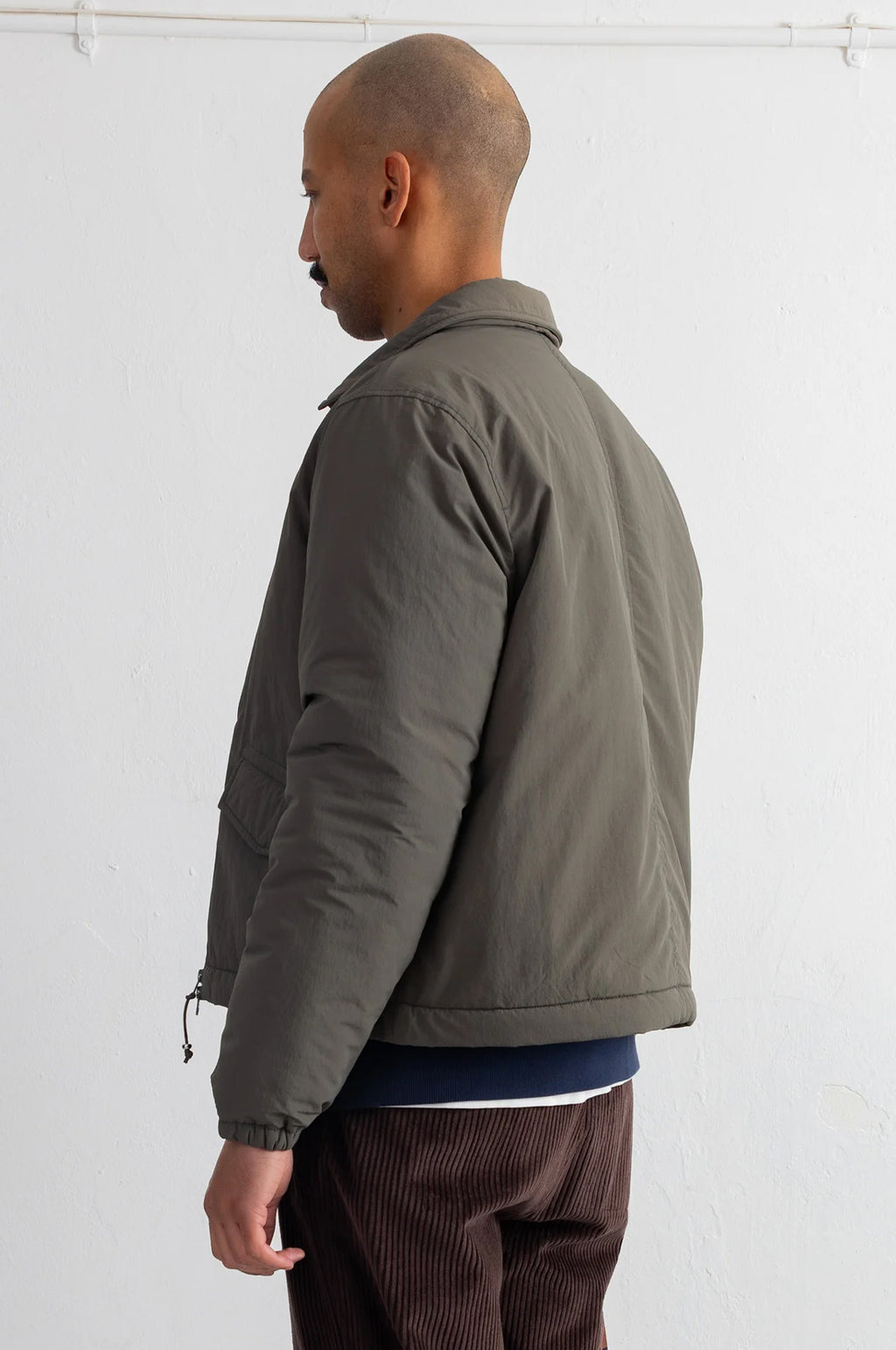 Wadded Bomber Dark Olive