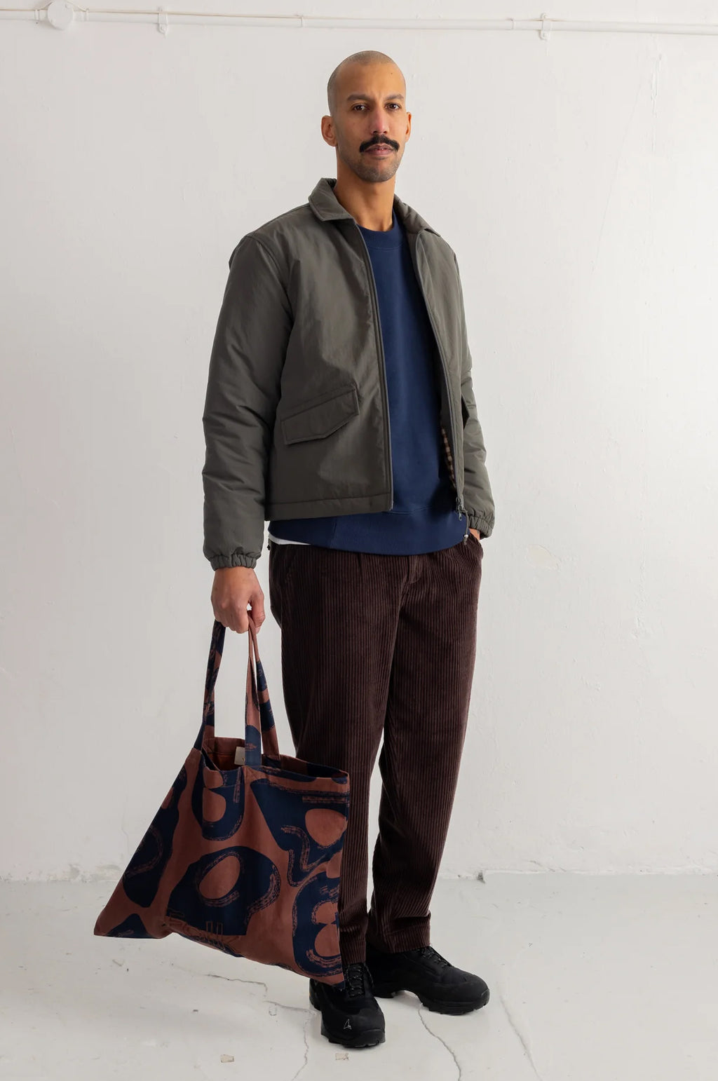 Wadded Bomber Dark Olive