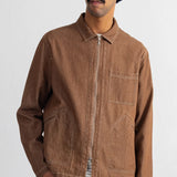 Zip Overshirt Mink Twill Denim