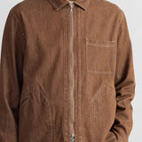 Zip Overshirt Mink Twill Denim