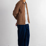 Zip Overshirt Mink Twill Denim