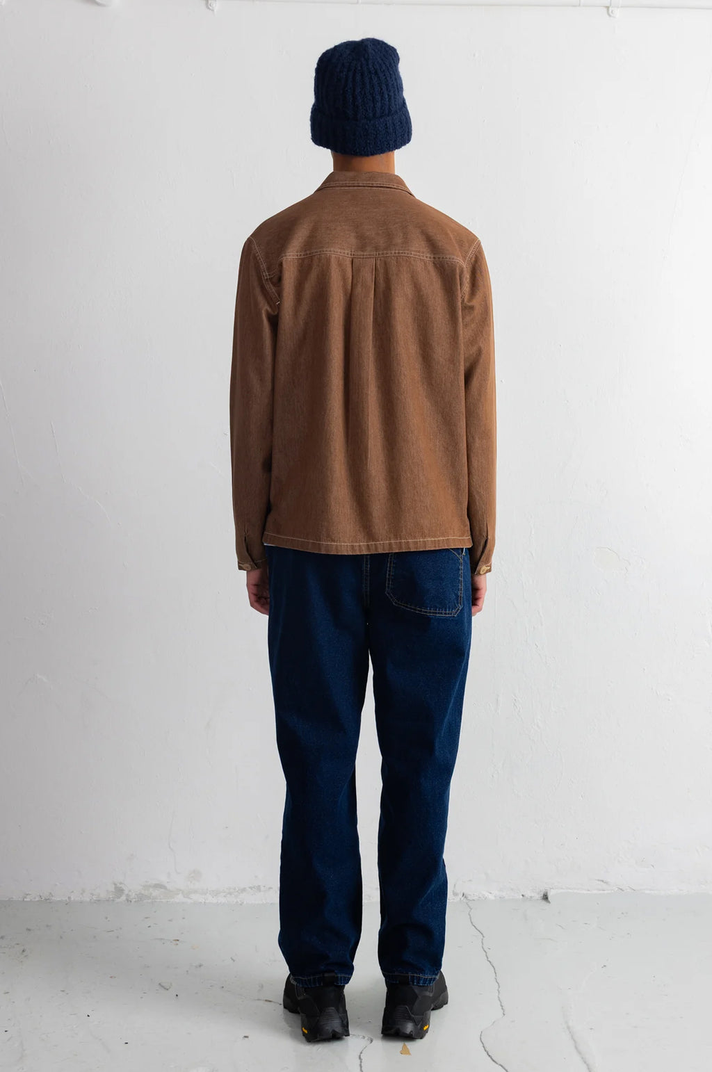 Zip Overshirt Mink Twill Denim