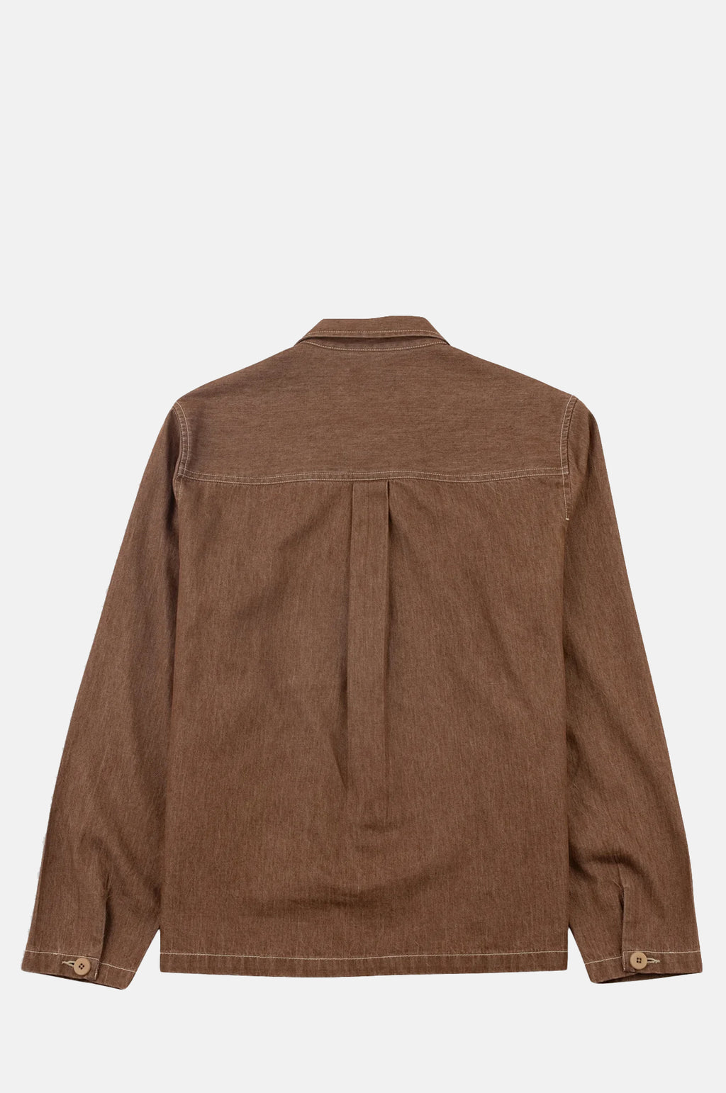 Zip Overshirt Mink Twill Denim