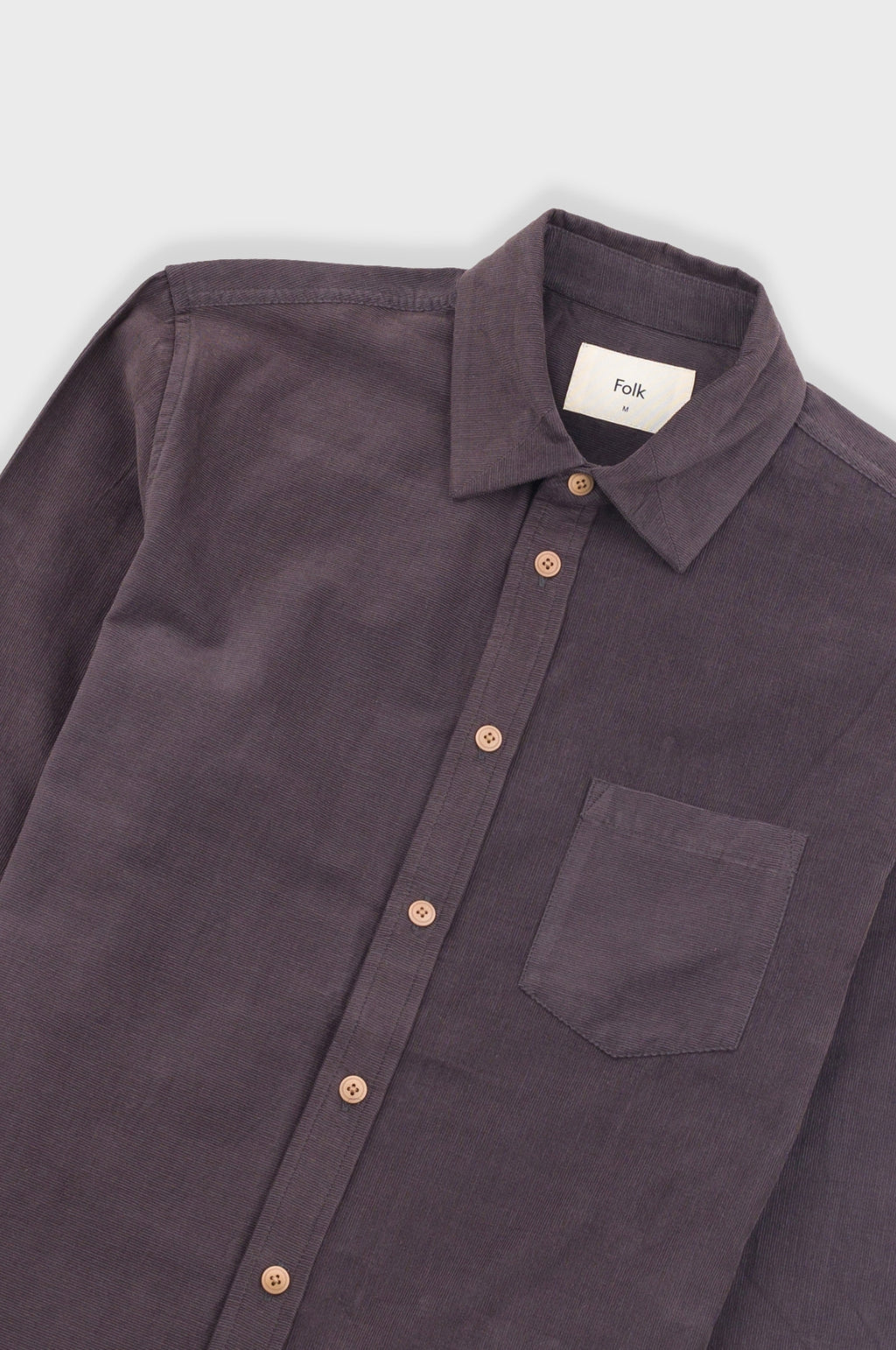 Direction Babycord Shirt Black Grape