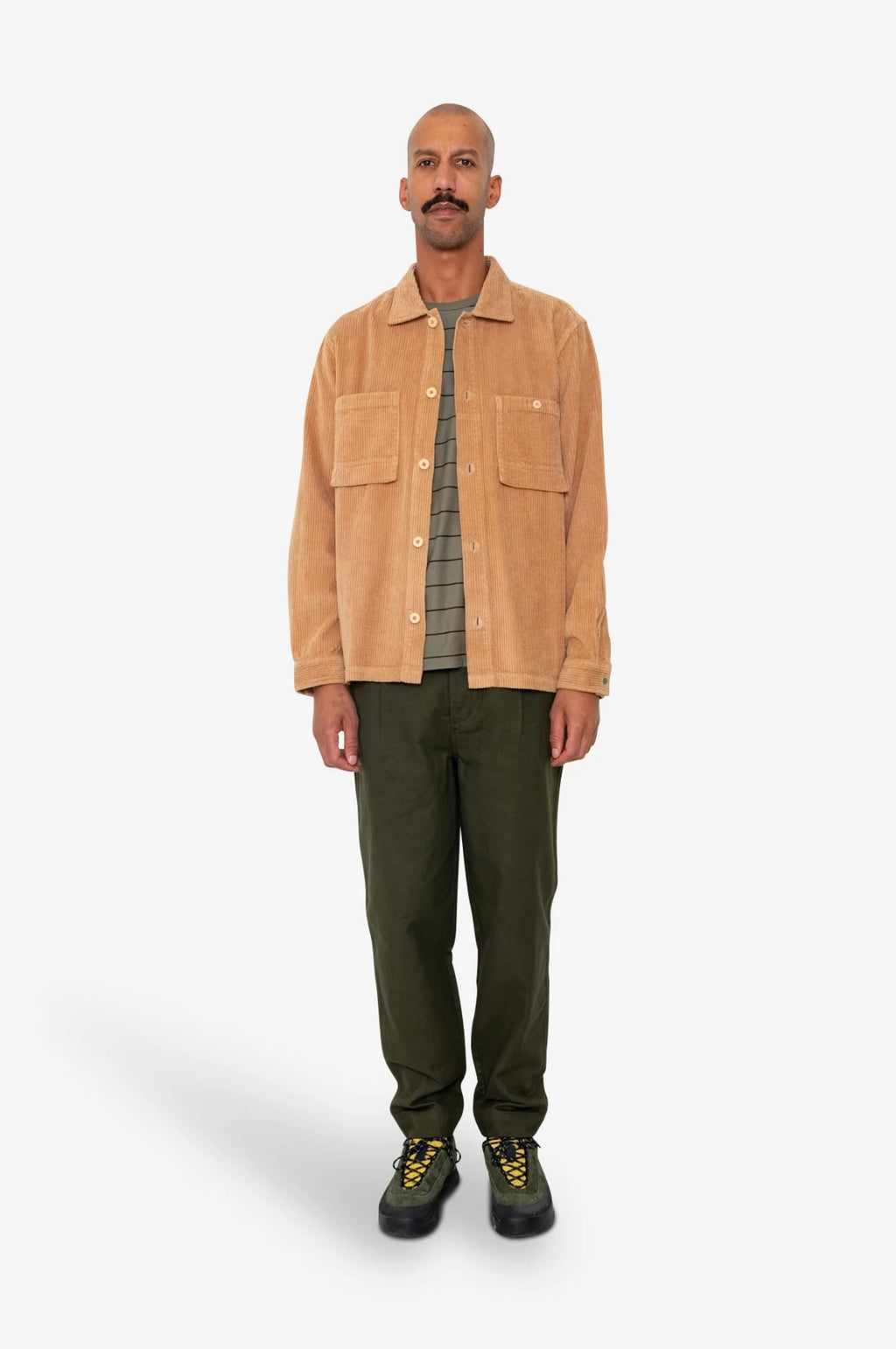 Patch Overshirt Mink Chunky Cord