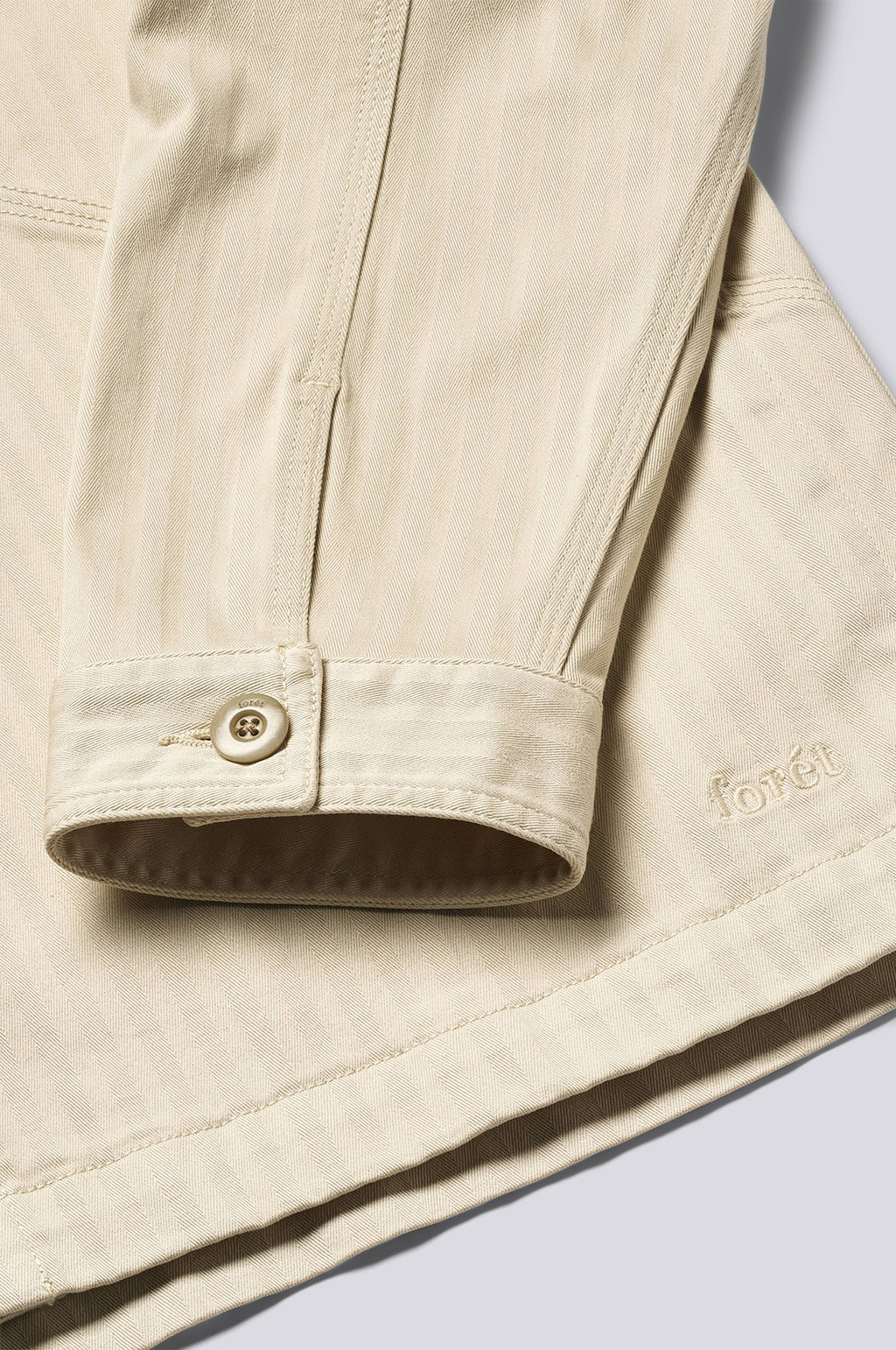 Berry Herringbone Overshirt Oat