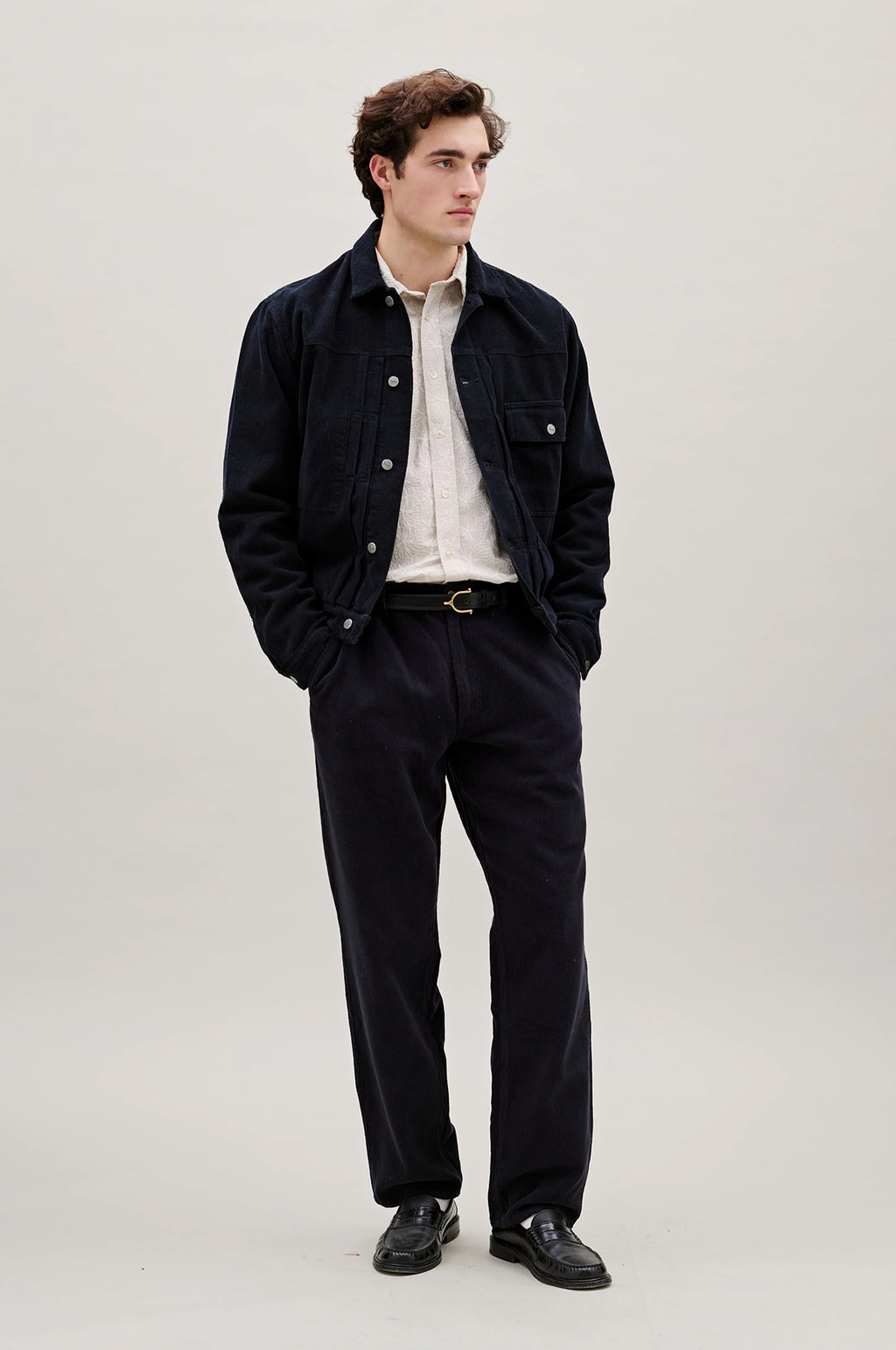 Clay Corduroy Navy Pants