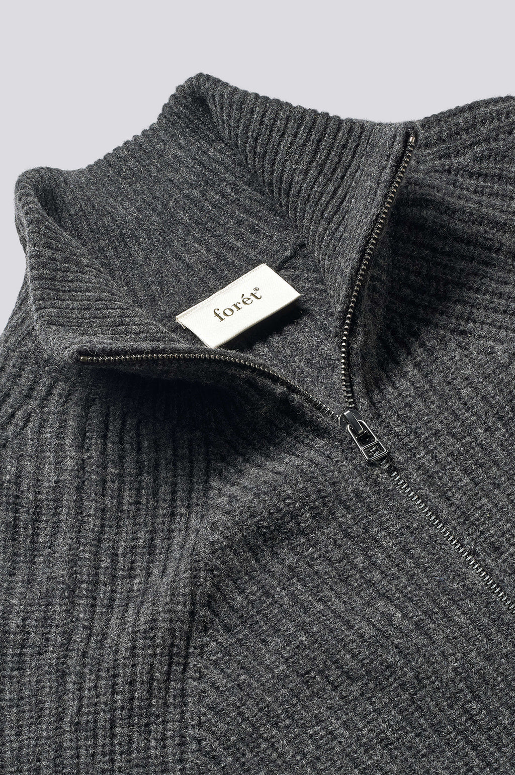 Delta Wool Zip Jacket Dark Grey Melange
