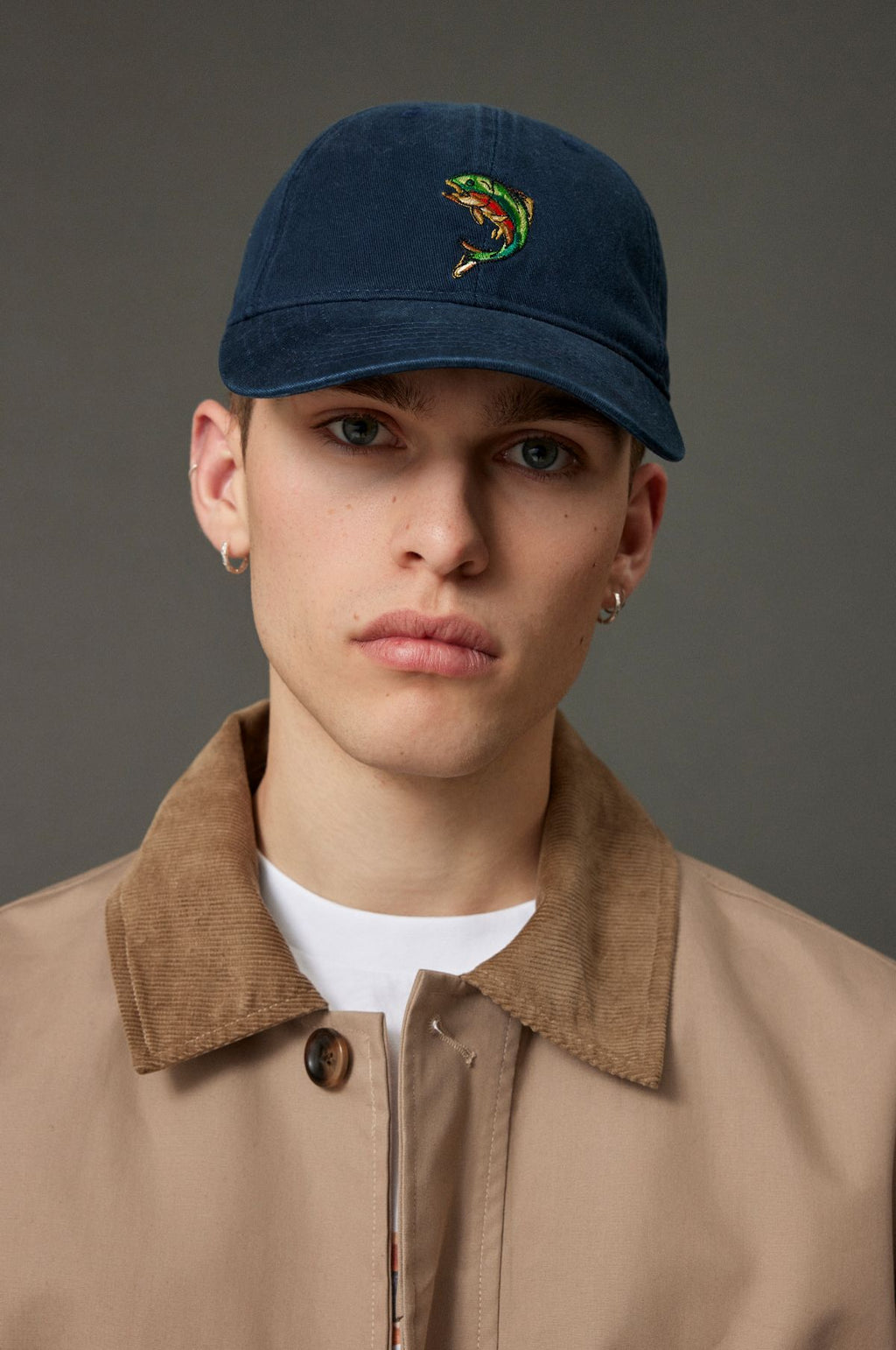 Fish Washed Cap Navy