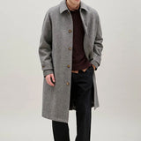 Pine Wool Coat Grey Herringbone