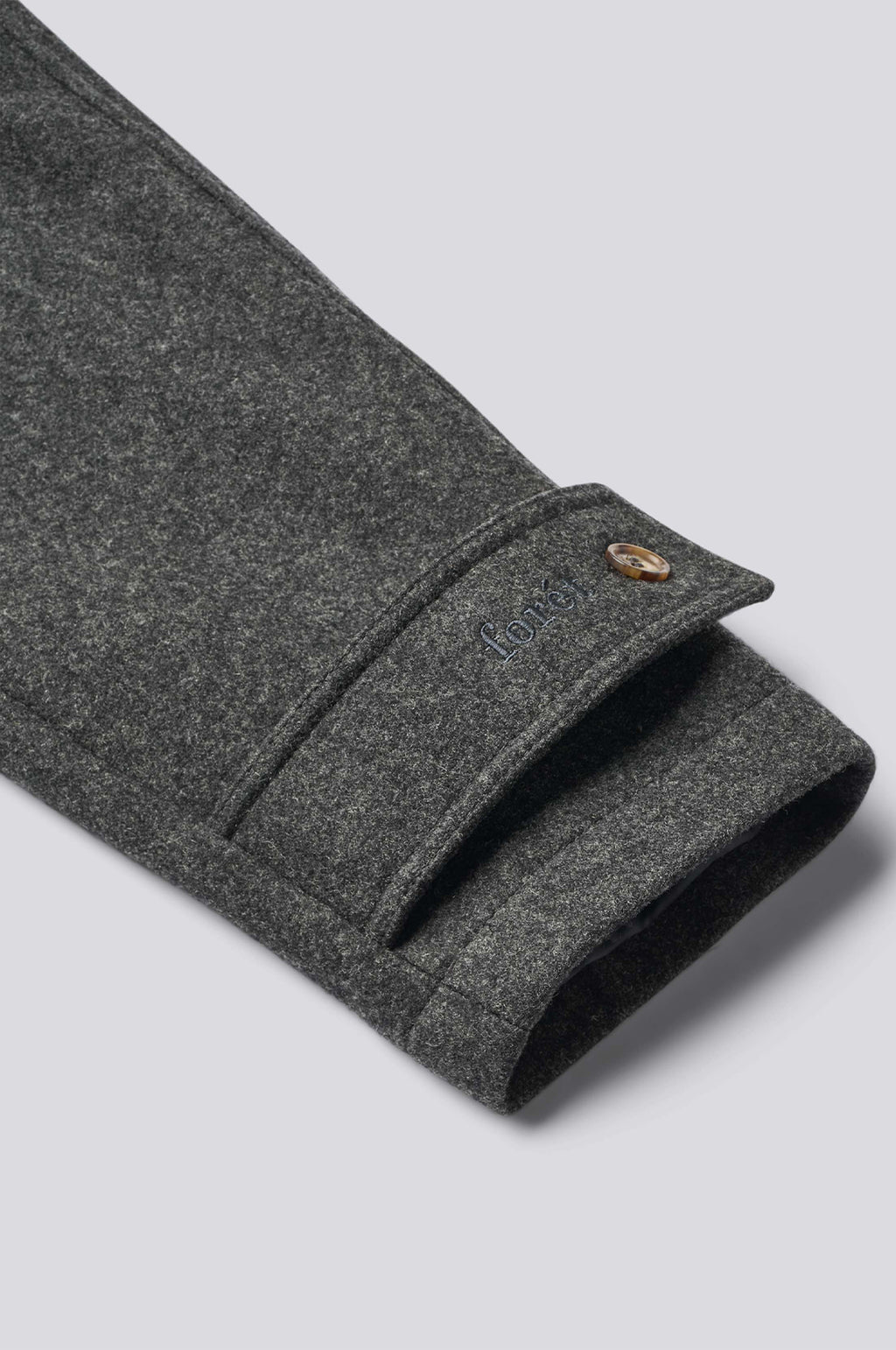 Pine Wool Coat Grey Herringbone